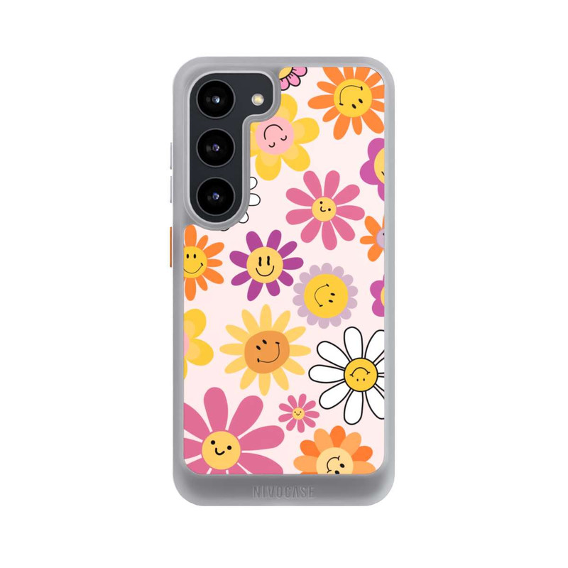 Galaxy S23 NIVOcore Smiles Pink Flowers