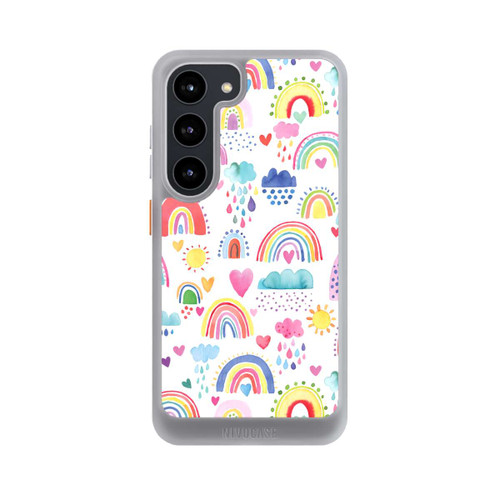 Samsung Galaxy S23 NIVOcore Schöne Regenbogen-Multi-Rot