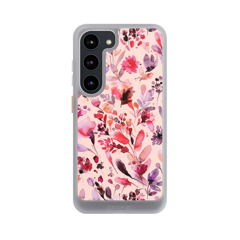 Galaxy S23 NIVOcore Fleurs artistiques Viva Magenta