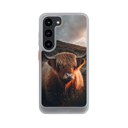 Samsung Galaxy S23 NIVOcore Vache Highland avec de grandes cornes avec IA