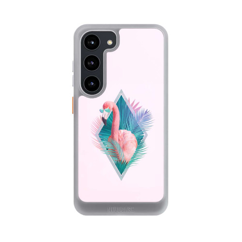 Samsung Galaxy S23 NIVOcore Tropical Leaves Flamingo