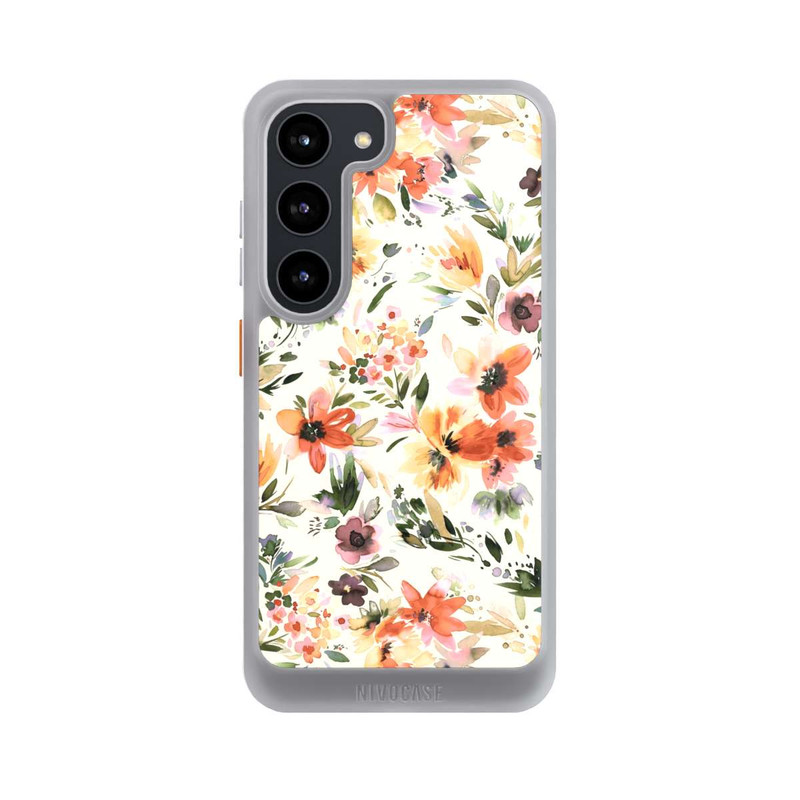 Galaxy S23 NIVOcore Summer Artistic Flowers Ivory
