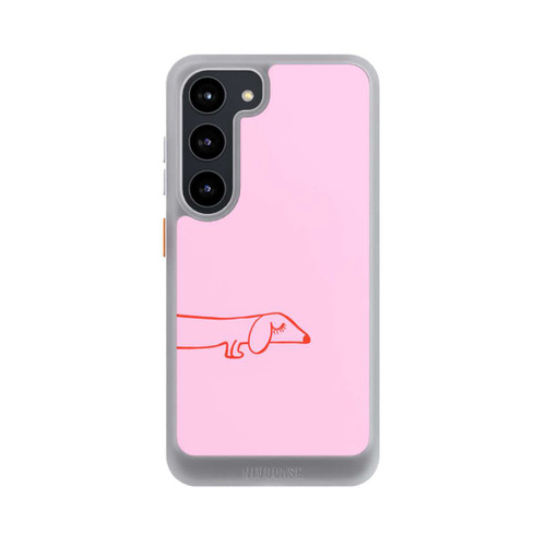 Samsung Galaxy S23 NIVOcore Dachshund Illustration Pink