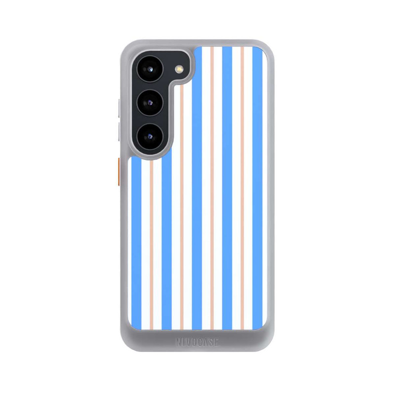 Galaxy S23 NIVOcore Streifen Blau Beige