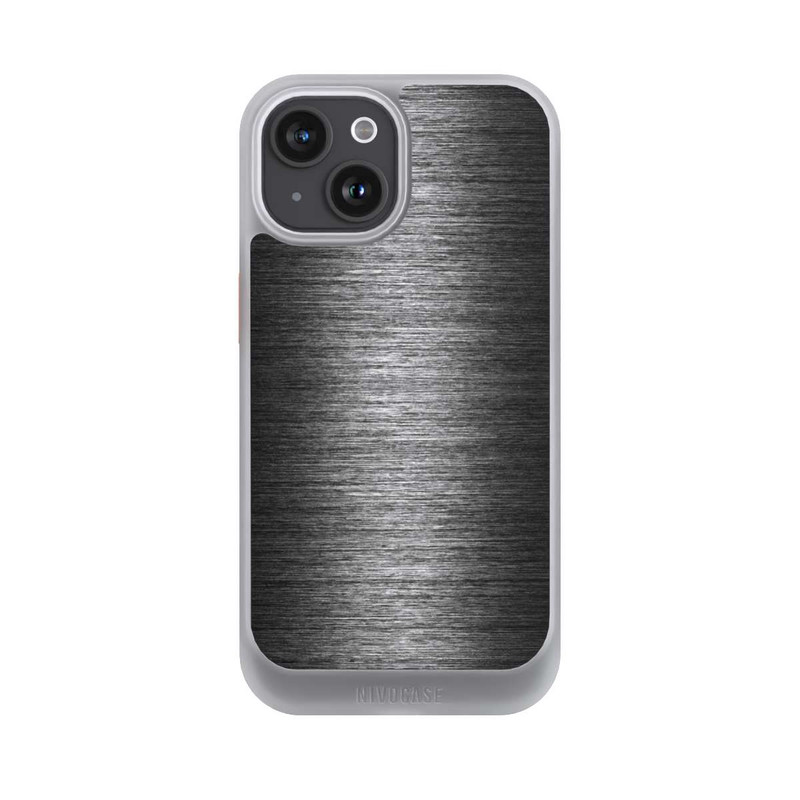 iPhone 15 NIVOcore Metal Look - Anthrazit