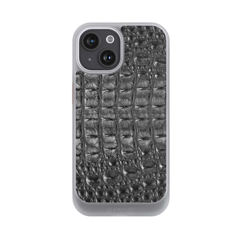 iPhone 15 NIVOcore Croco Noir
