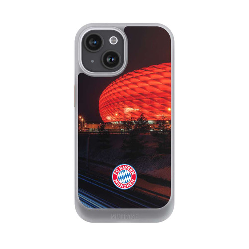 Apple iPhone 15 NIVOcore Allianz Arena bei Nacht FCB