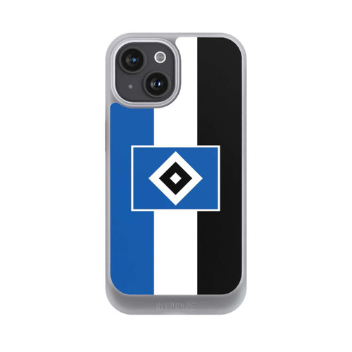 Apple iPhone 15 NIVOcore HSV Streifen - Blau-Weiß-Schwarz