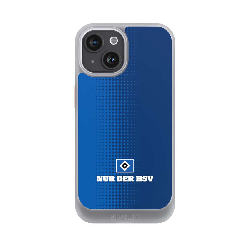 iPhone 15 NIVOcore Nur der HSV - Rautenraster Blau