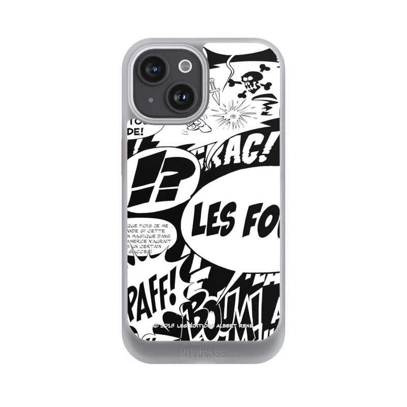 iPhone 15 NIVOcore Sprechblasen Asterix Schwarz
