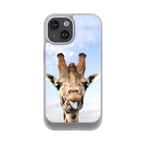Apple iPhone 15 NIVOcore Giraffe auf der Straße