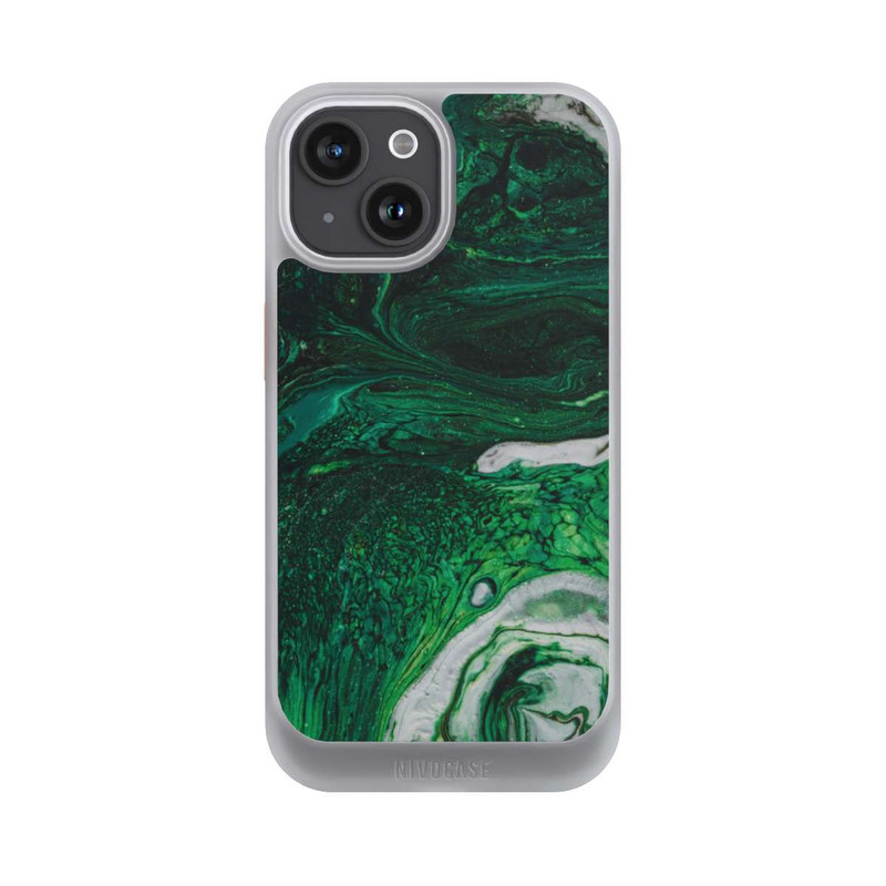 iPhone 15 NIVOcore Green oil texture