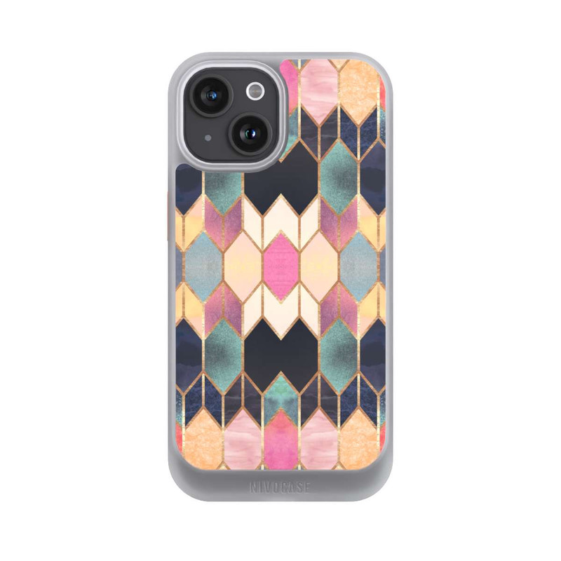iPhone 15 NIVOcore Bunte Glasscheibe
