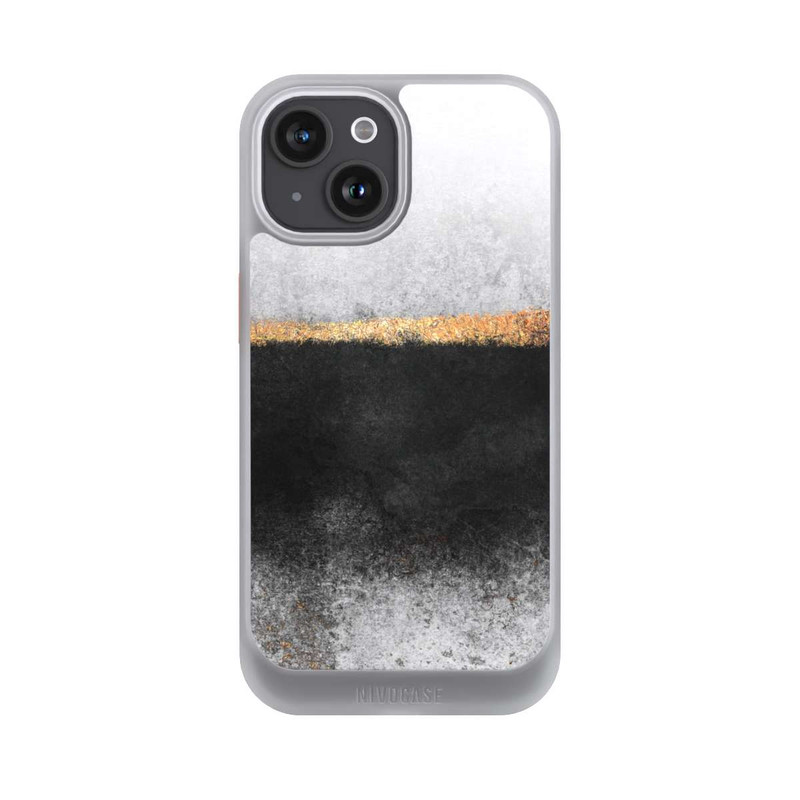 iPhone 15 NIVOcore Ruß und Golddruck