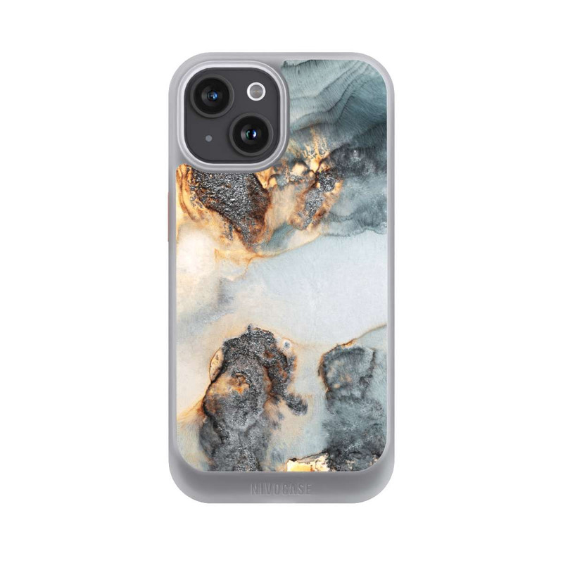 iPhone 15 NIVOcore Flutwellen Golddruck