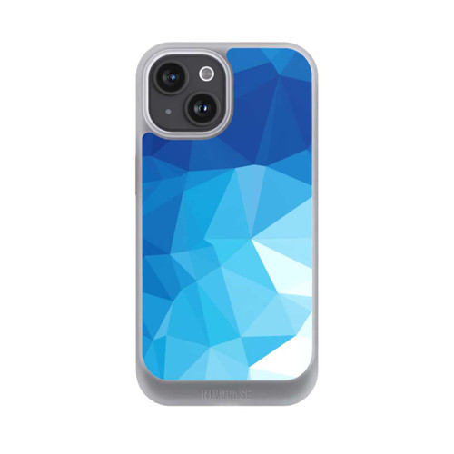 Apple iPhone 15 NIVOcore Mosaïque Polygonale Bleue