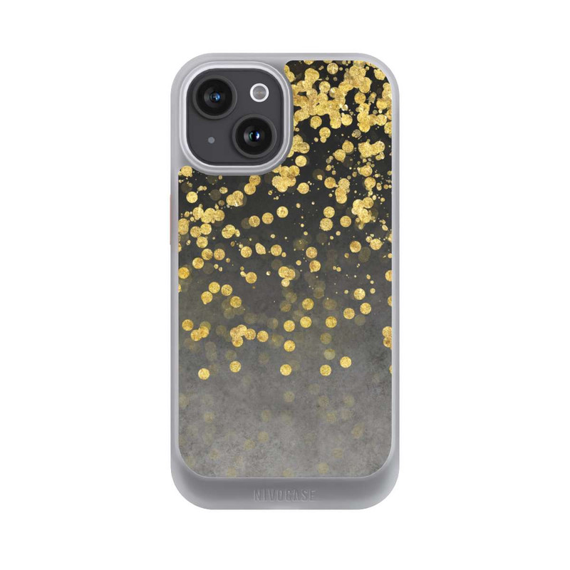 iPhone 15 NIVOcore glänzender Goldregen