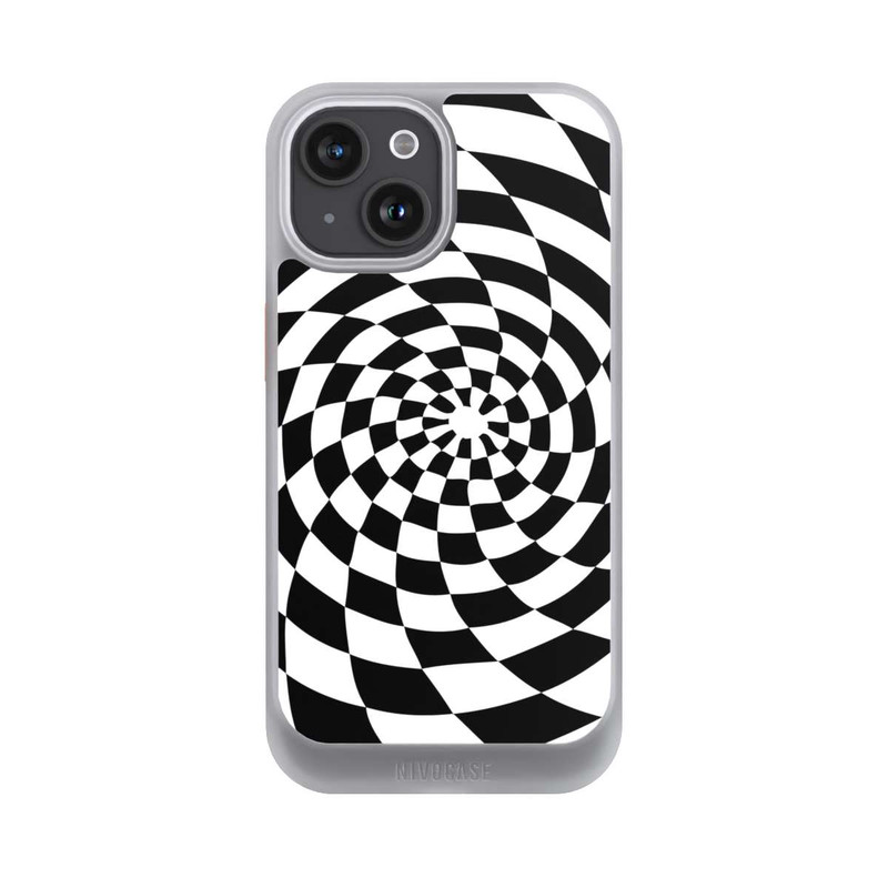 iPhone 15 NIVOcore Schwarz-Weiß Illusion