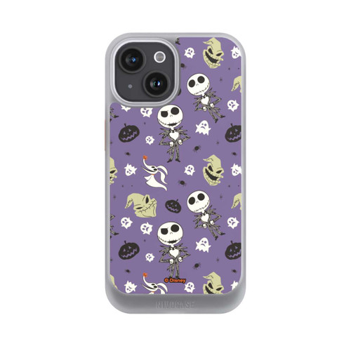 Apple iPhone 15 NIVOcore Jack Purple Pattern Tim Burtons Nightmare before Christmas