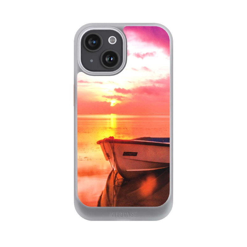 iPhone 15 NIVOcore Beach Dawn Boat