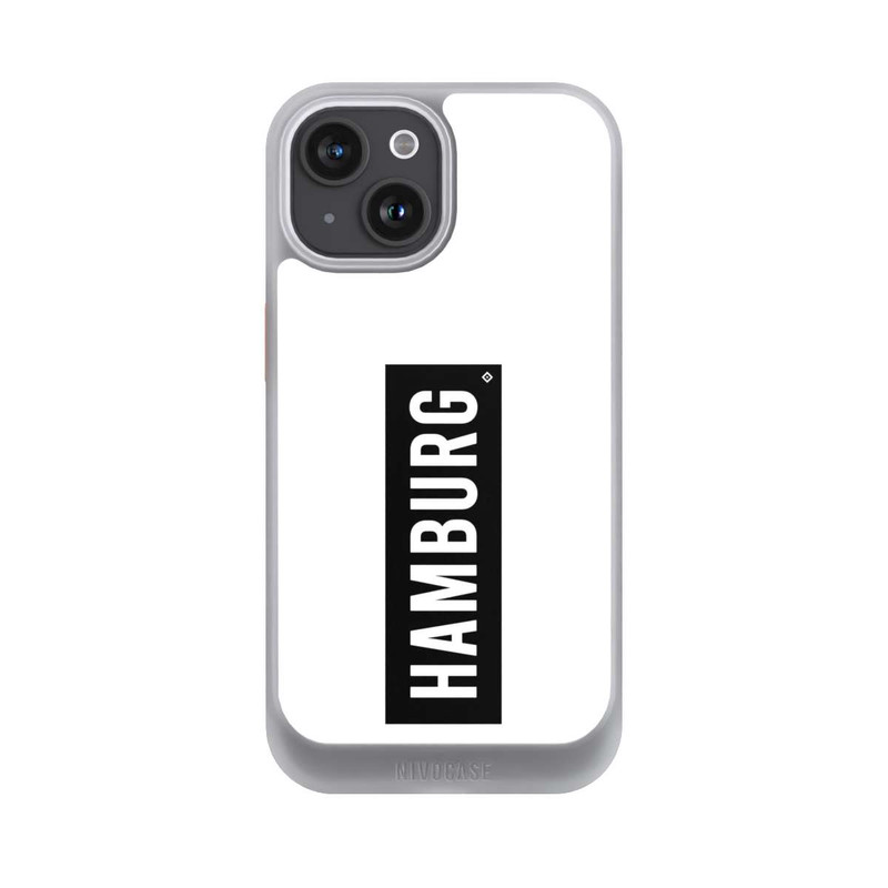 iPhone 15 NIVOcore HSV Hamburg Schwarz Weiss