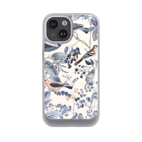 Apple iPhone 15 NIVOcore Vögel und Beeren in Beige