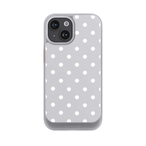 Apple iPhone 15 NIVOcore Polka Dots Grau