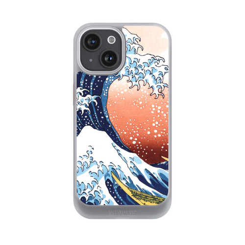 Apple iPhone 15 NIVOcore La Grande Vague de Kanagawa Rouge