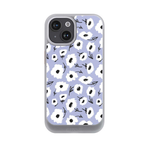 Apple iPhone 15 NIVOcore Blumenmuster Lila