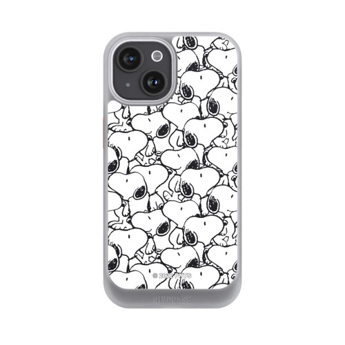 Apple iPhone 15 NIVOcore Snoopy Muster Schwarz und Weiß