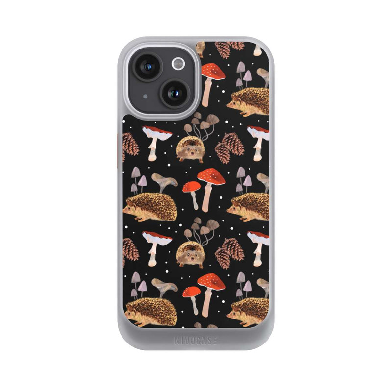 iPhone 15 NIVOcore Igel und Pilze