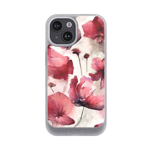 Apple iPhone 15 NIVOcore Wilde Mohnblumen Aquarell mit KI