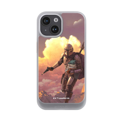 Apple iPhone 15 NIVOcore Les nuages ​​du coucher du soleil Mandalorien et Grogu
