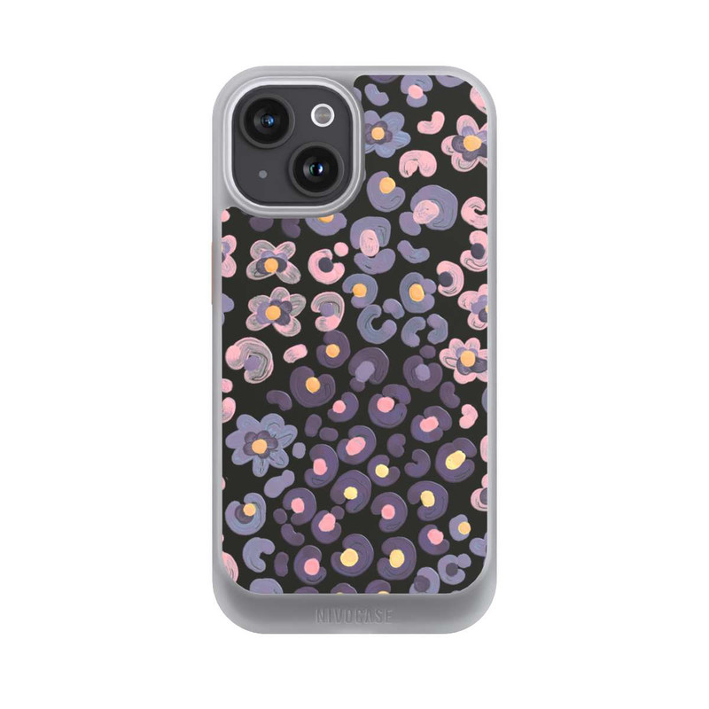iPhone 15 NIVOcore Peau d'animal avec fleurs