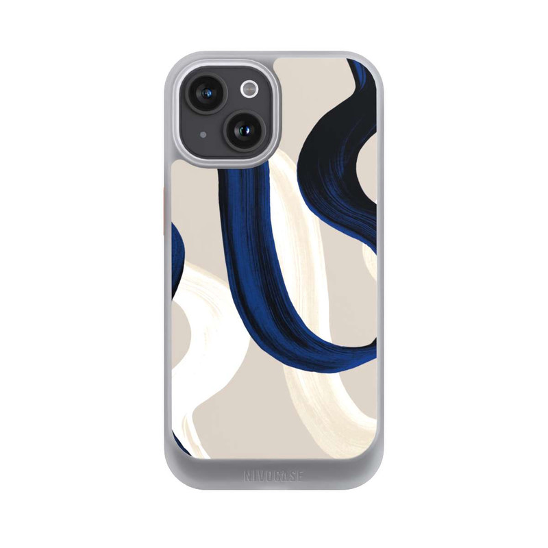 iPhone 15 NIVOcore Abstrakte Pinselstriche 80