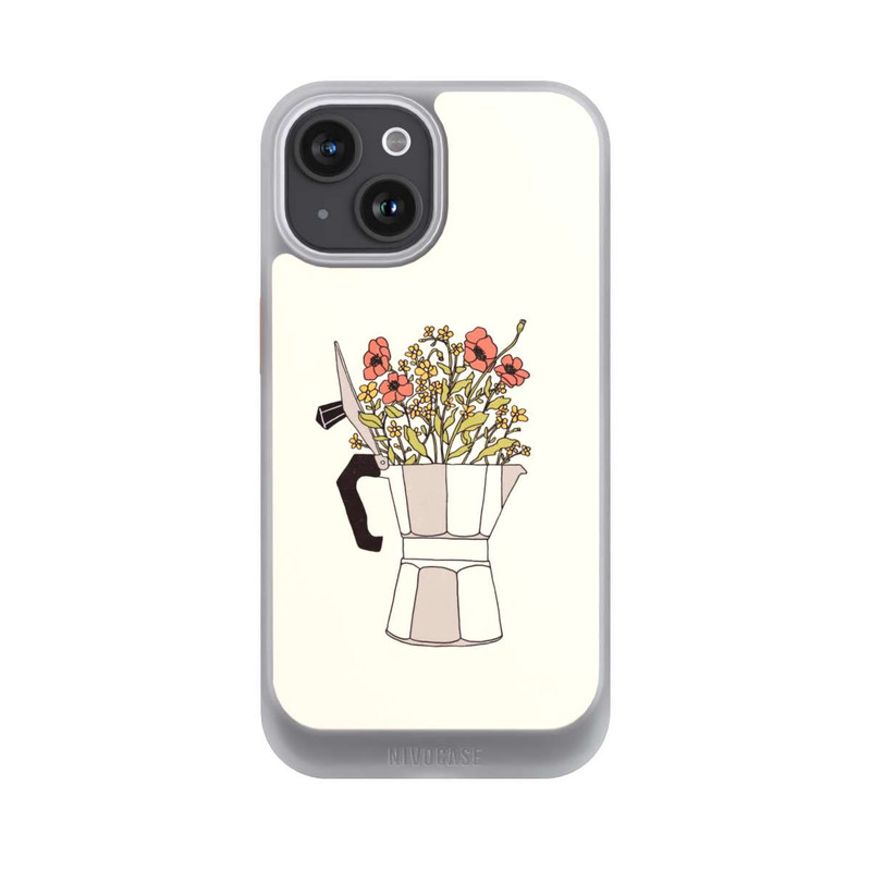 iPhone 15 NIVOcore Moka Blumen
