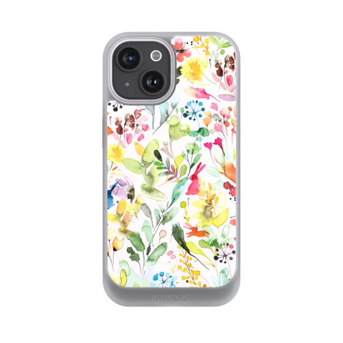 Apple iPhone 15 NIVOcore Wild Flowers Meadow Pink