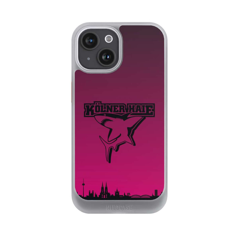iPhone 15 NIVOcore Kölner Haie Skyline Pink