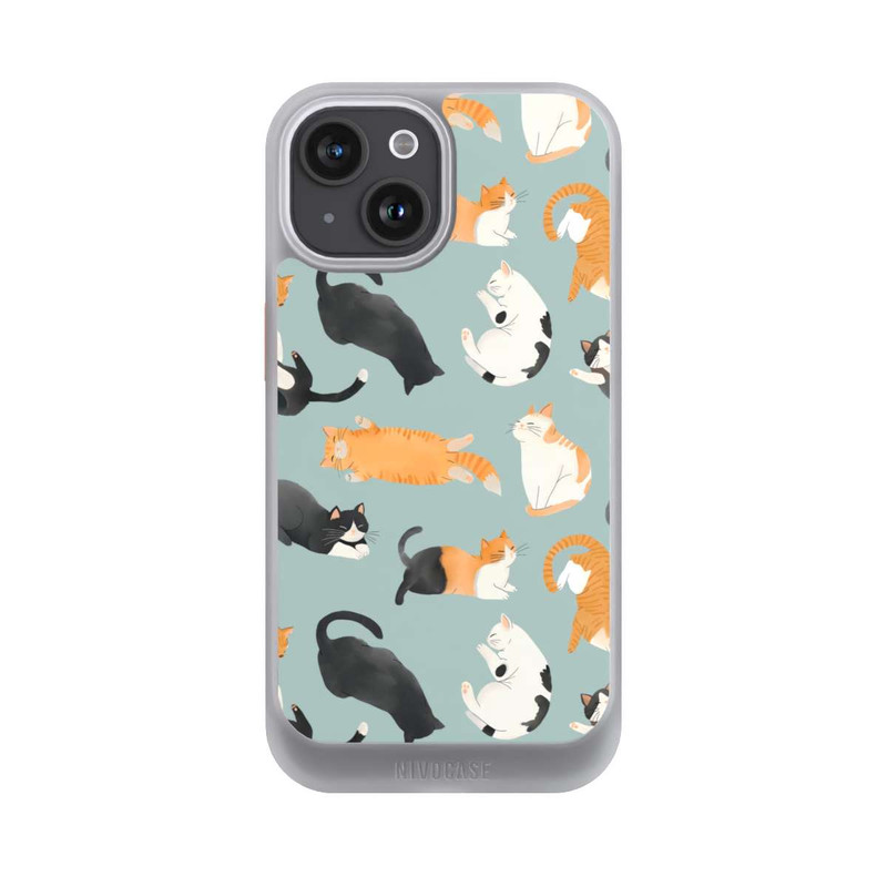 iPhone 15 NIVOcore Cats Pattern