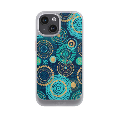 Apple iPhone 15 NIVOcore Blockprint India Teal Gold