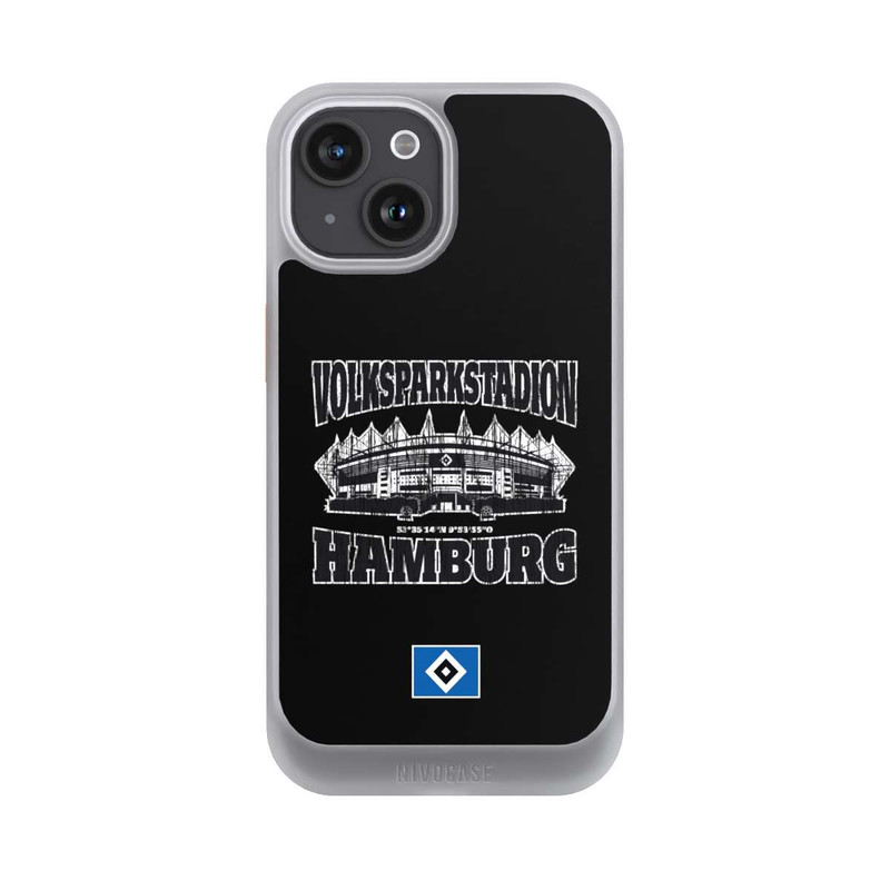 iPhone 15 NIVOcore HSV Volksparkstadion Schwarz