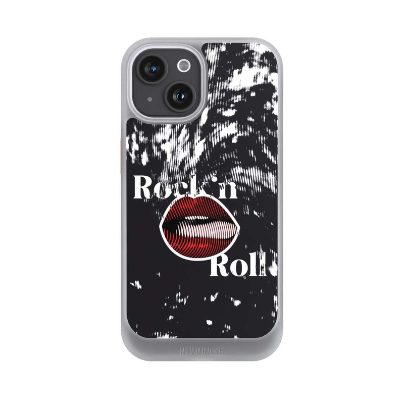 iPhone 15 NIVOcore Rock 'n Roll Grid Kunst