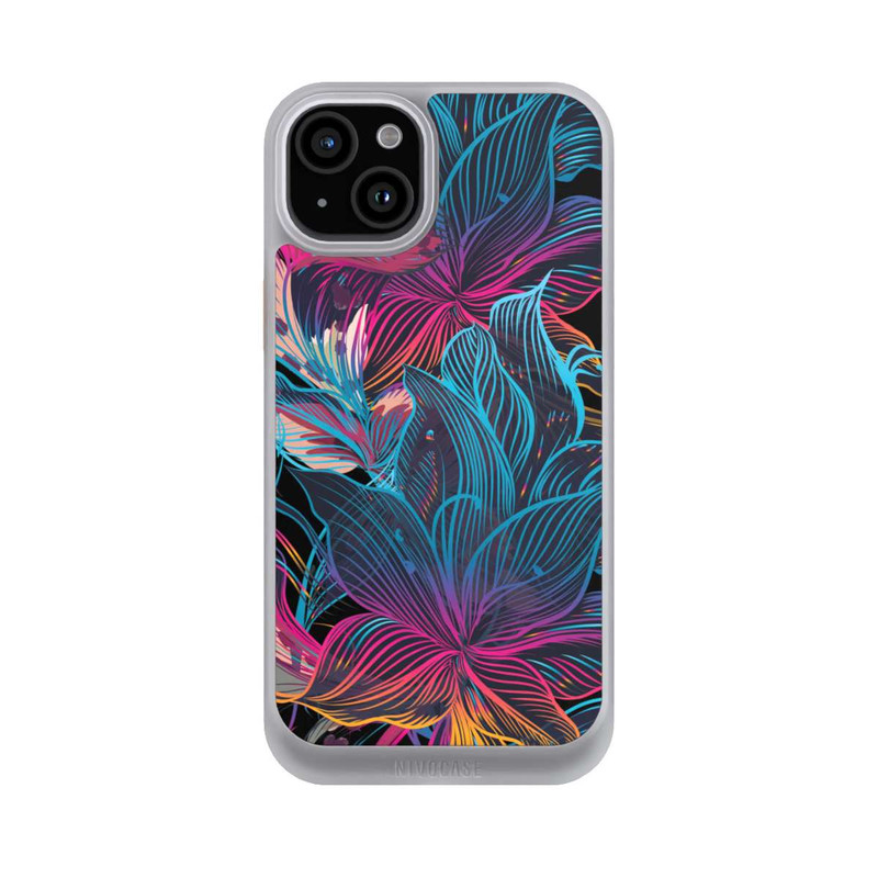 iPhone 15 Plus NIVOcore Neon Flower Power