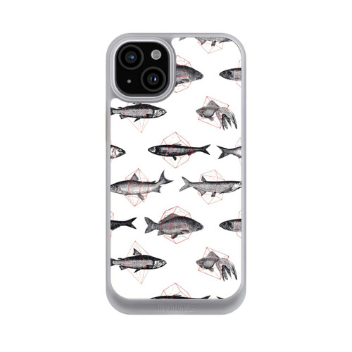 Apple iPhone 15 Plus NIVOcore Fische in Geometrie