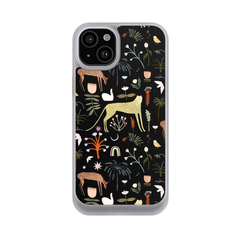 iPhone 15 Plus NIVOcore Wilde Gartenbuchstaben von Léa Le Pivert