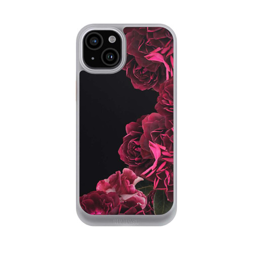 Apple iPhone 15 Plus NIVOcore Vintage Rosen auf Schwarz