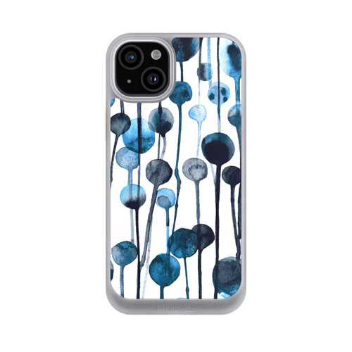 Apple iPhone 15 Plus NIVOcore Tropfende Punkte blau