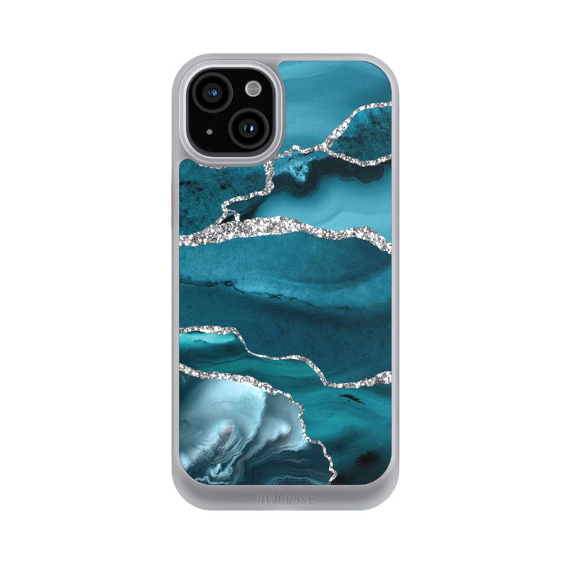 iPhone 15 Plus NIVOcore Gletscher Eis Marmor