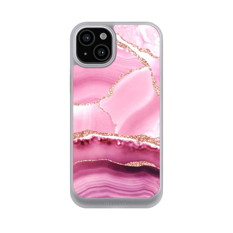 iPhone 15 Plus NIVOcore Meerjungfrauen Pink Marmor