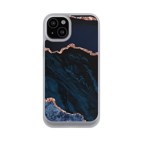 Apple iPhone 15 Plus NIVOcore Nacht Blau Marmor Landschaft